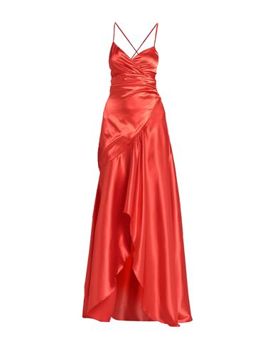 Actualee Woman Long Dress Red Size 8 Polyester