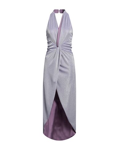 Actualee Woman Midi Dress Lilac Size 8 Polyamide, Metal In Purple