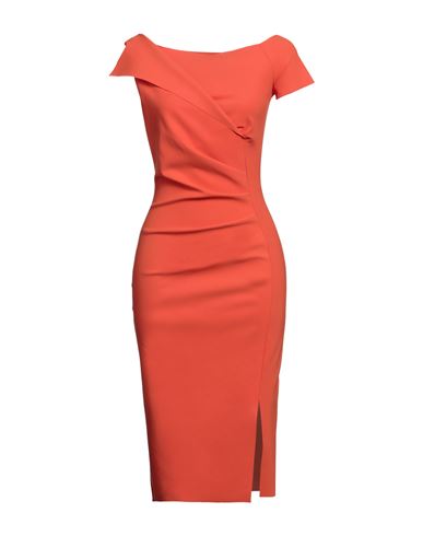 Chiara Boni La Petite Robe Woman Midi Dress Orange Size 6 Polyamide, Elastane