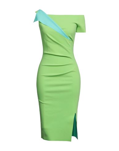 Chiara Boni La Petite Robe Woman Midi Dress Acid Green Size 4 Polyamide, Elastane