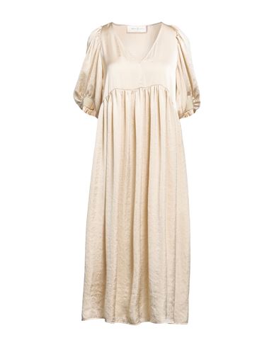 Katia Giannini Woman Midi Dress Sand Size 6 Polyester In Beige