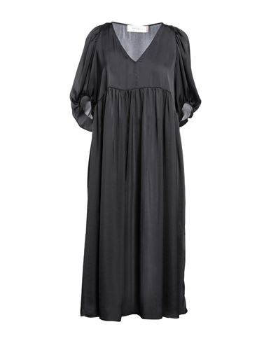 Katia Giannini Woman Midi Dress Black Size 6 Polyester