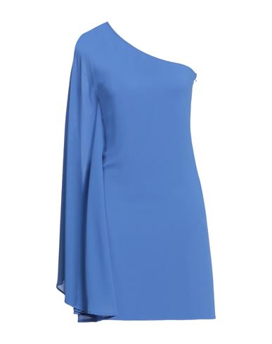 Kontatto Woman Short Dress Slate Blue Size M Polyester