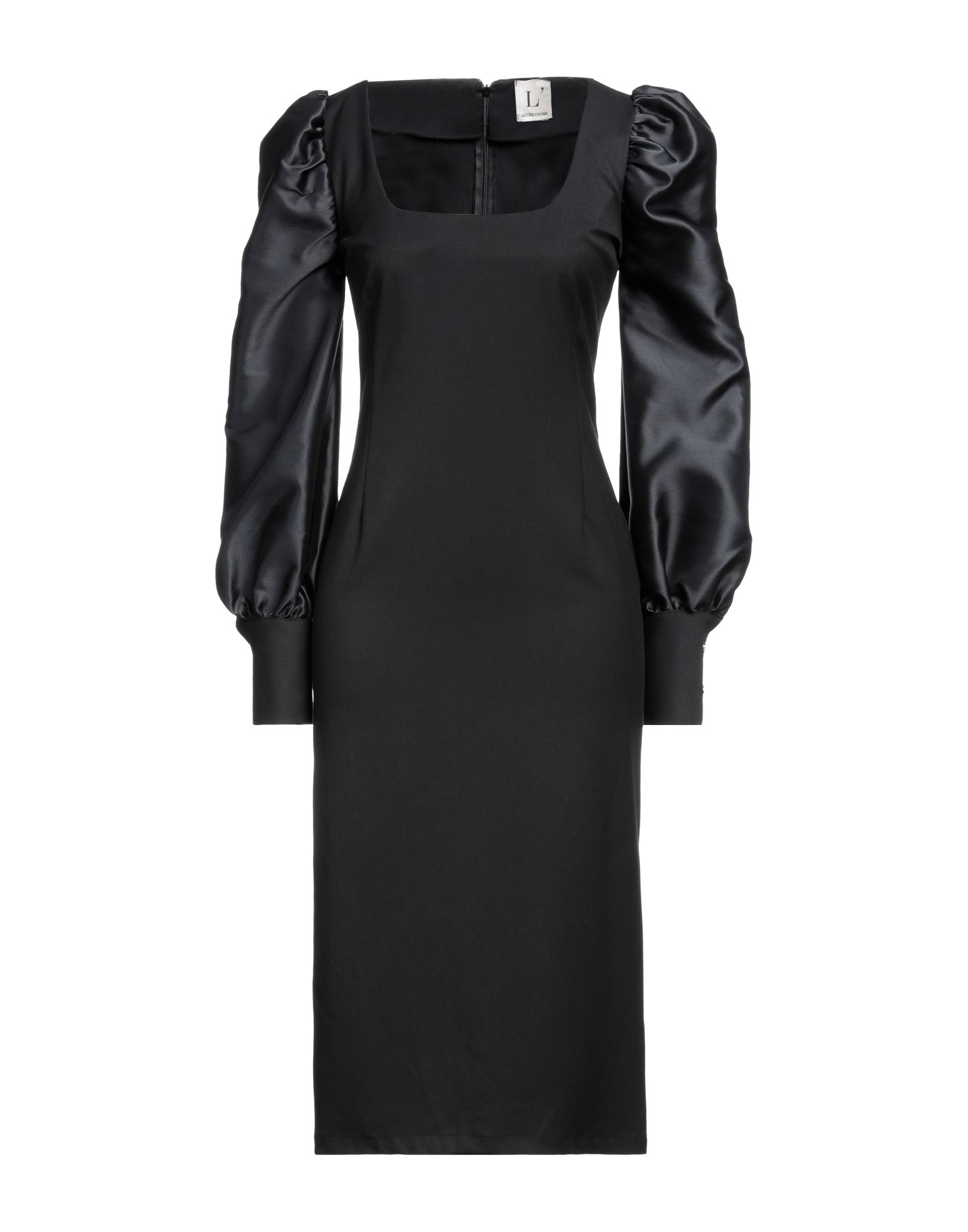 L'autre Chose L' Autre Chose Woman Midi Dress Black Size 4 Polyester, Viscose, Elastane