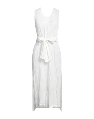 Shop Pierantonio Gaspari Woman Midi Dress White Size 10 Viscose