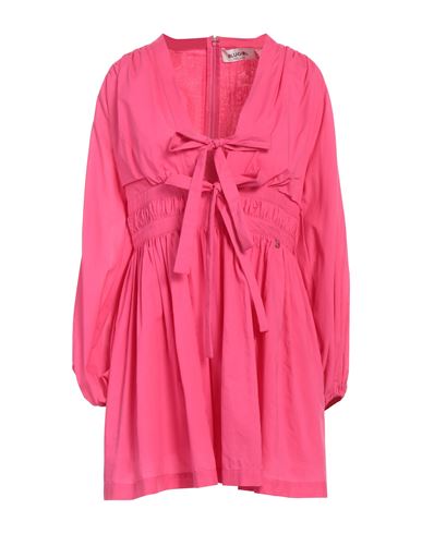 Blugirl Blumarine Woman Short Dress Fuchsia Size 8 Cotton In Pink