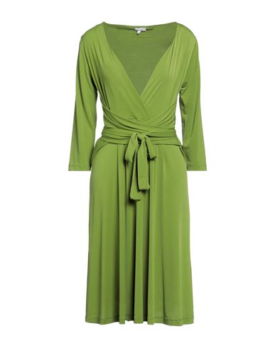 Rossopuro Woman Midi Dress Military Green Size Xl Polyester, Elastane