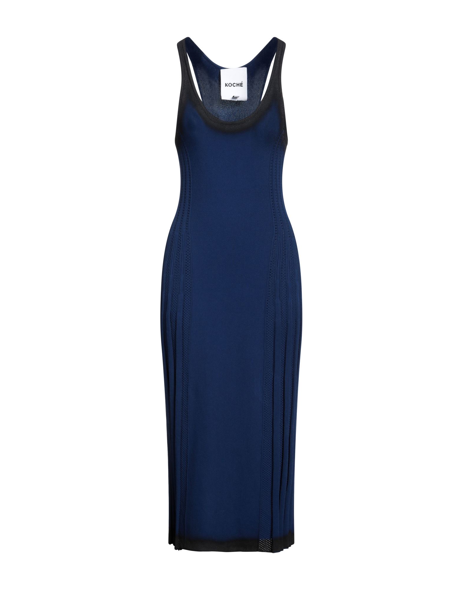 Koché Woman Midi Dress Navy Blue Size M Viscose, Polyester