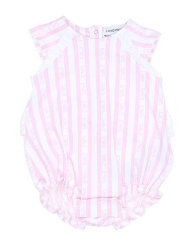 Emporio Armani Newborn Girl Baby Jumpsuits & Overalls Pink Size 3 Cotton, Elastane