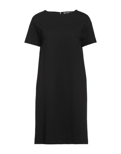 Shop Circolo 1901 Woman Mini Dress Black Size 4 Cotton, Elastane