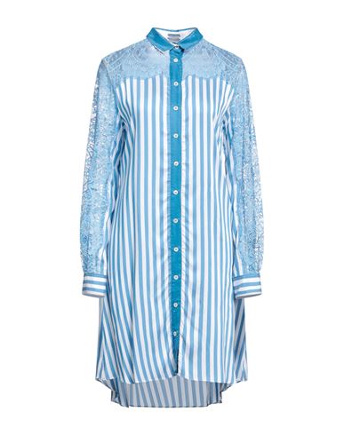 Alexis Mabille Woman Short Dress Sky Blue Size 10 Viscose, Silk, Cotton, Nylon