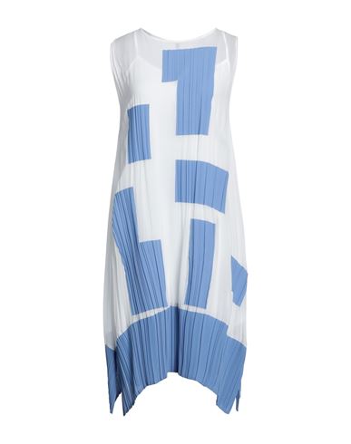 Pierantonio Gaspari Woman Midi Dress Pastel Blue Size 10 Viscose, Polyester