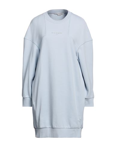 Stella Mccartney Woman Mini Dress Sky Blue Size 6-8 Cotton, Elastane