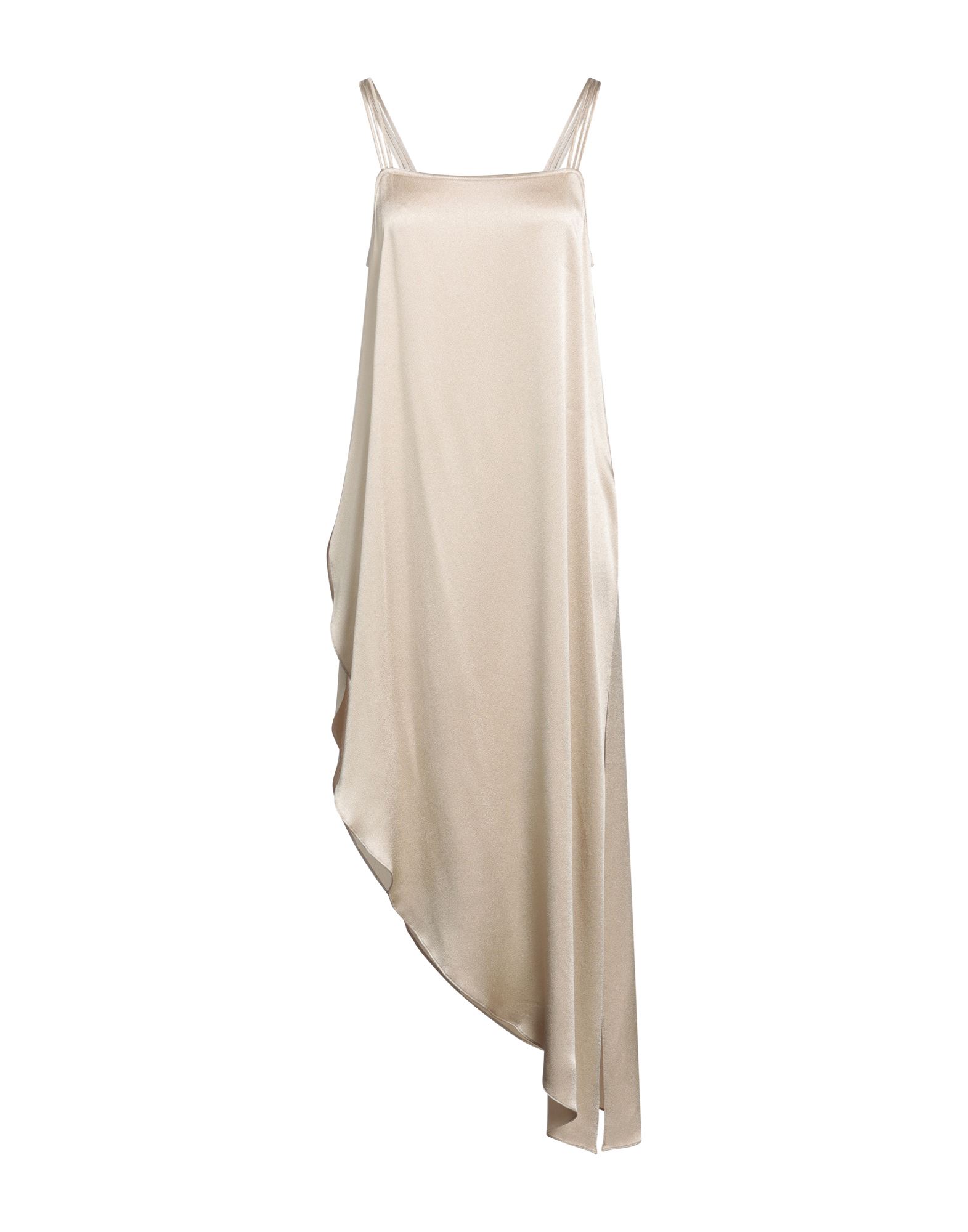 Shop Antonelli Woman Maxi Dress Sand Size 10 Acetate, Silk In Beige