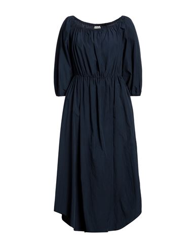 Shop Antonelli Woman Midi Dress Midnight Blue Size 10 Cotton