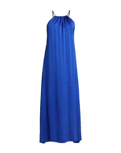 Haveone Woman Long Dress Bright Blue Size M Viscose