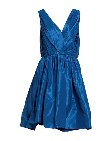 Naeem Khan Woman Midi Dress Blue Size 8 Silk