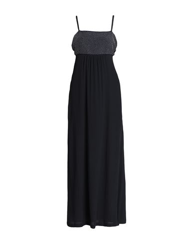 Peserico Woman Maxi Dress Midnight Blue Size 8 Acetate, Silk, Metallic Fiber, Merino Wool, Cashmere