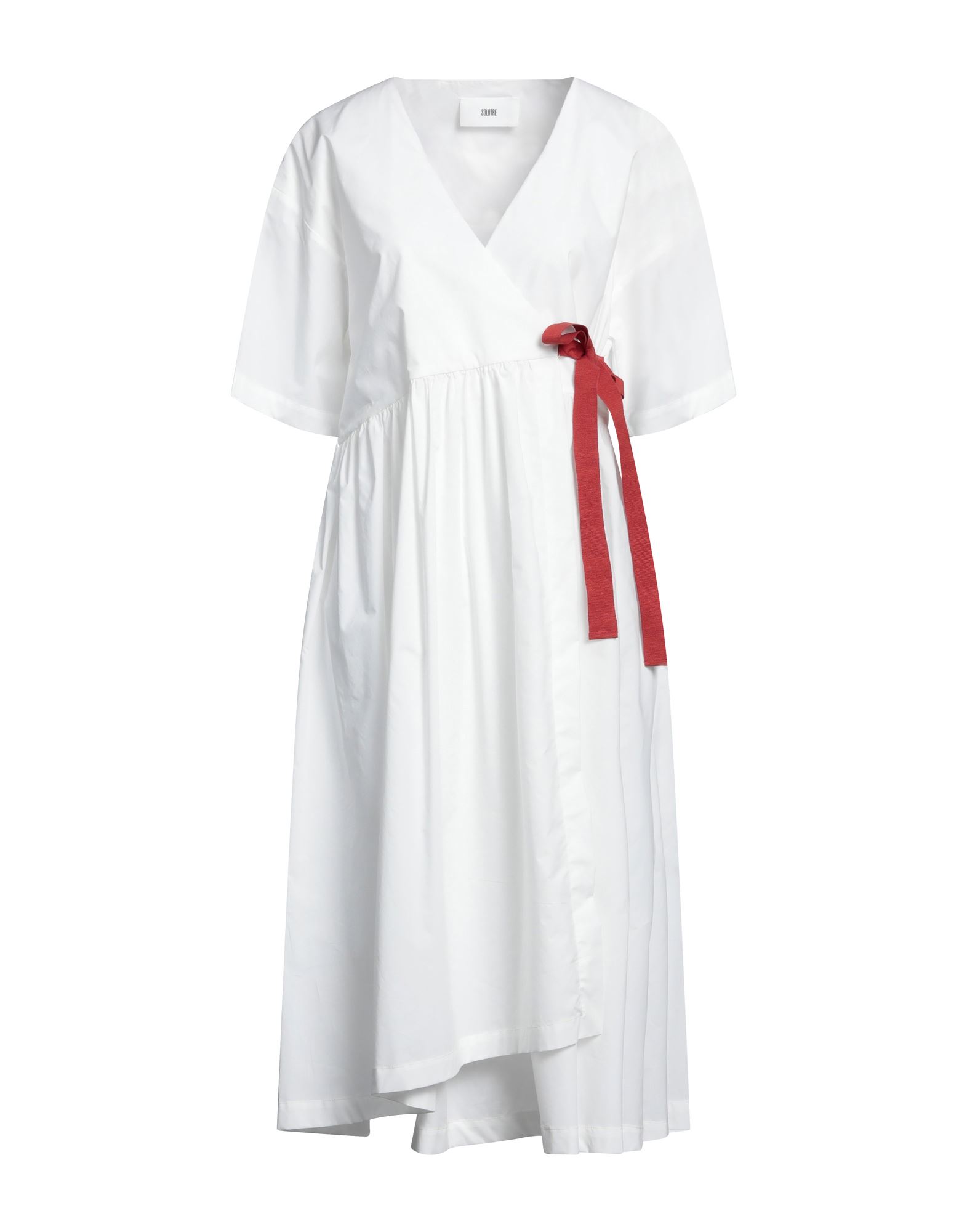 Solotre Midi Dresses In White