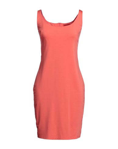 Mirella Matteini Woman Mini Dress Salmon Pink Size 8 Viscose, Nylon, Elastane