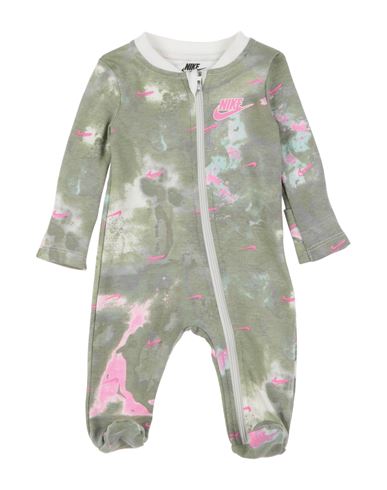 Nike Nsw Club Footed Coverall Newborn Girl Baby Jumpsuits Military Green Size 0 Cotton, Polyester