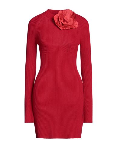 Blumarine Woman Short Dress Red Size S Wool
