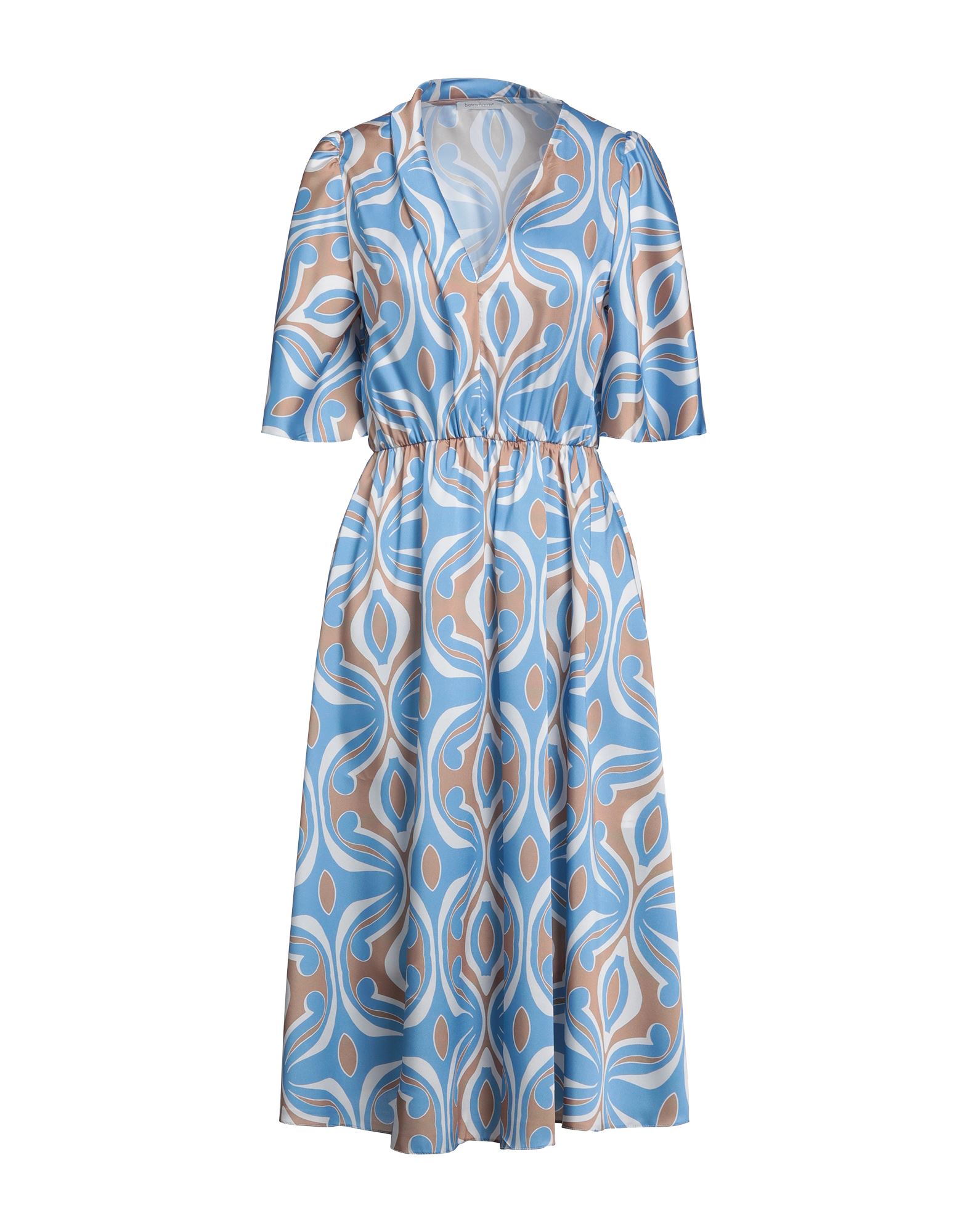Biancoghiaccio Midi Dresses In Blue