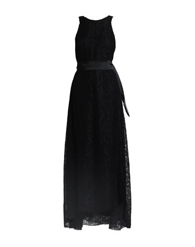 Carla G. Woman Long Dress Black Size 6 Polyamide, Viscose