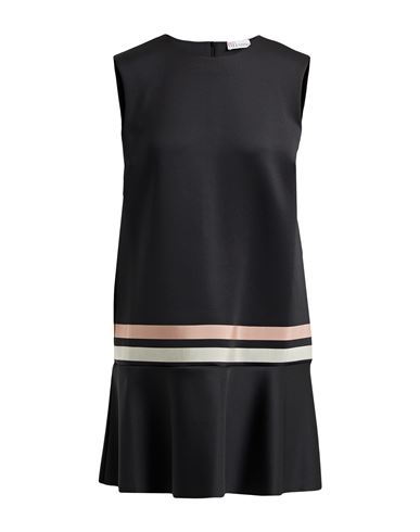 Shop Red Valentino Woman Mini Dress Black Size M Polyester, Elastane