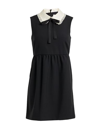 Red Valentino Woman Mini Dress Black Size 0 Polyester, Viscose, Elastane In Black