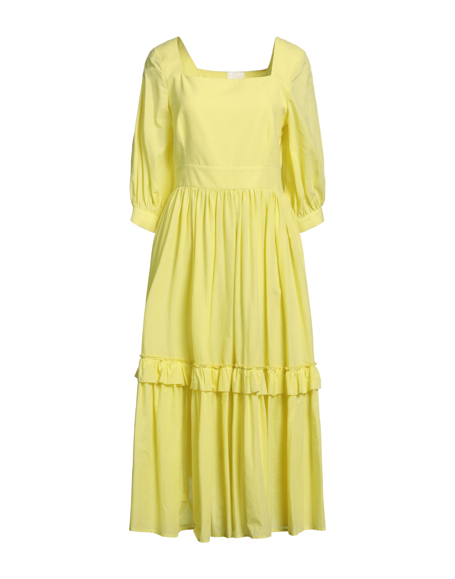 Milva Mi Midi Dresses In Yellow