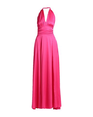 Olla Parèg Olla Parég Woman Maxi Dress Fuchsia Size 6 Polyester, Elastane In Pink