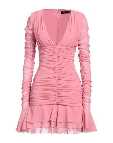 Blumarine Woman Mini Dress Pink Size 2 Silk, Elastane