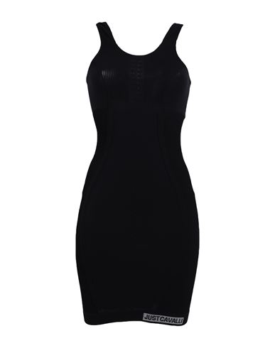 Just Cavalli Woman Mini Dress Black Size M Polyamide, Elastane