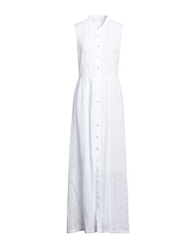 120% Woman Long Dress White Size 2 Linen