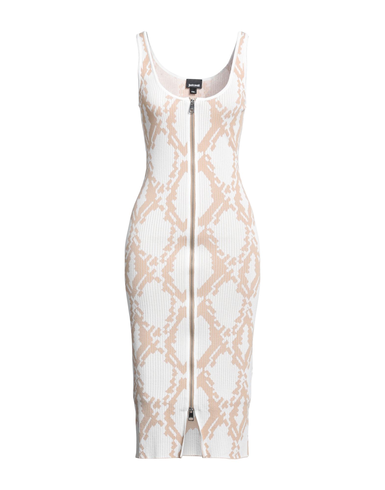 Just Cavalli Midi Dresses In White