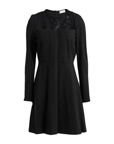 Red Valentino Woman Mini Dress Black Size M Viscose, Polyamide In Black