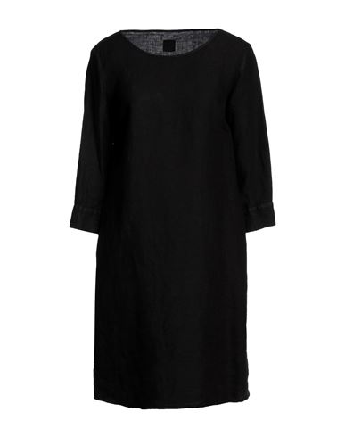 120% Woman Midi Dress Black Size 4 Linen