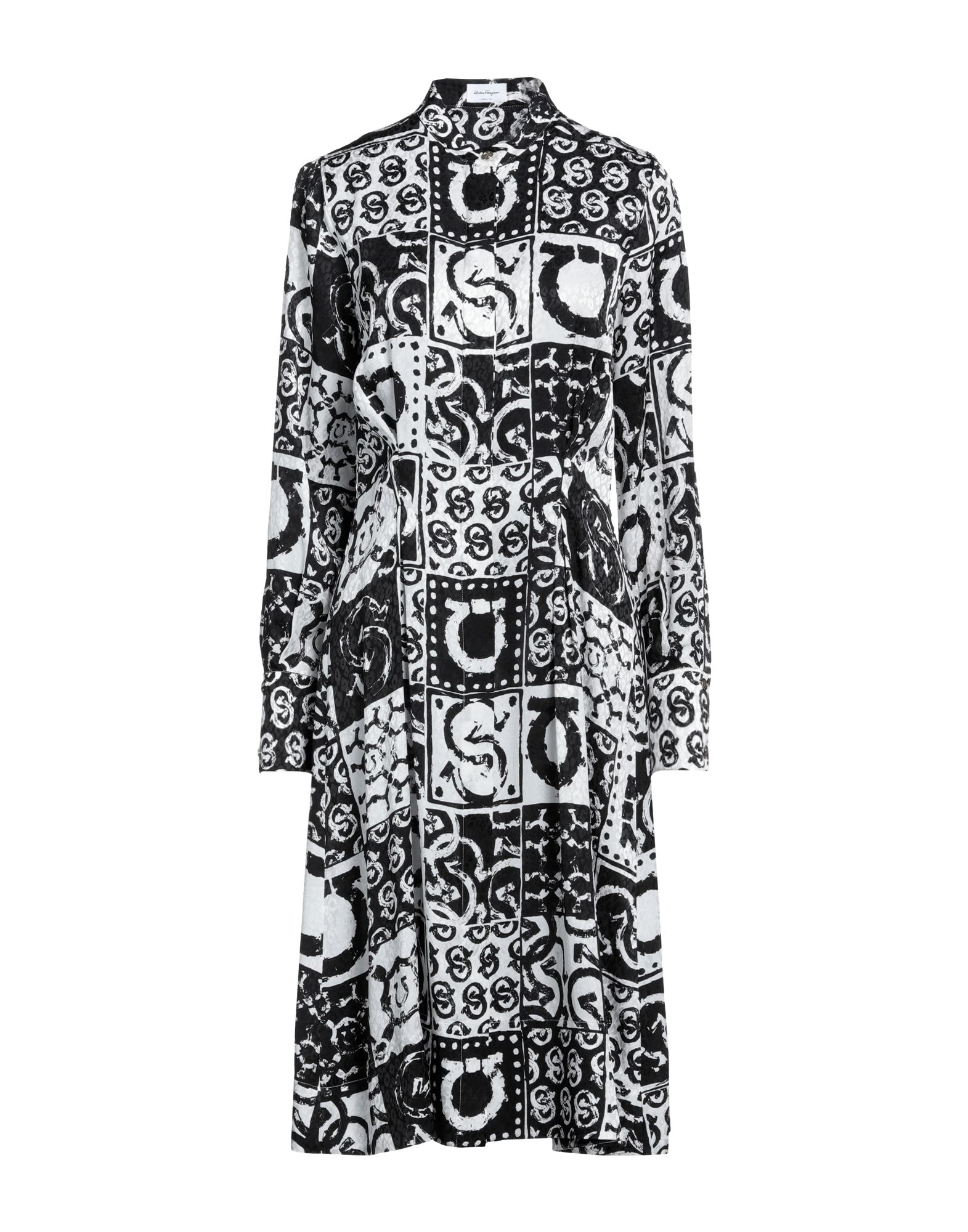 Ferragamo Salvatore  Midi Dresses In White