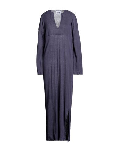 Alpha Studio Woman Maxi Dress Purple Size 6 Linen, Cotton