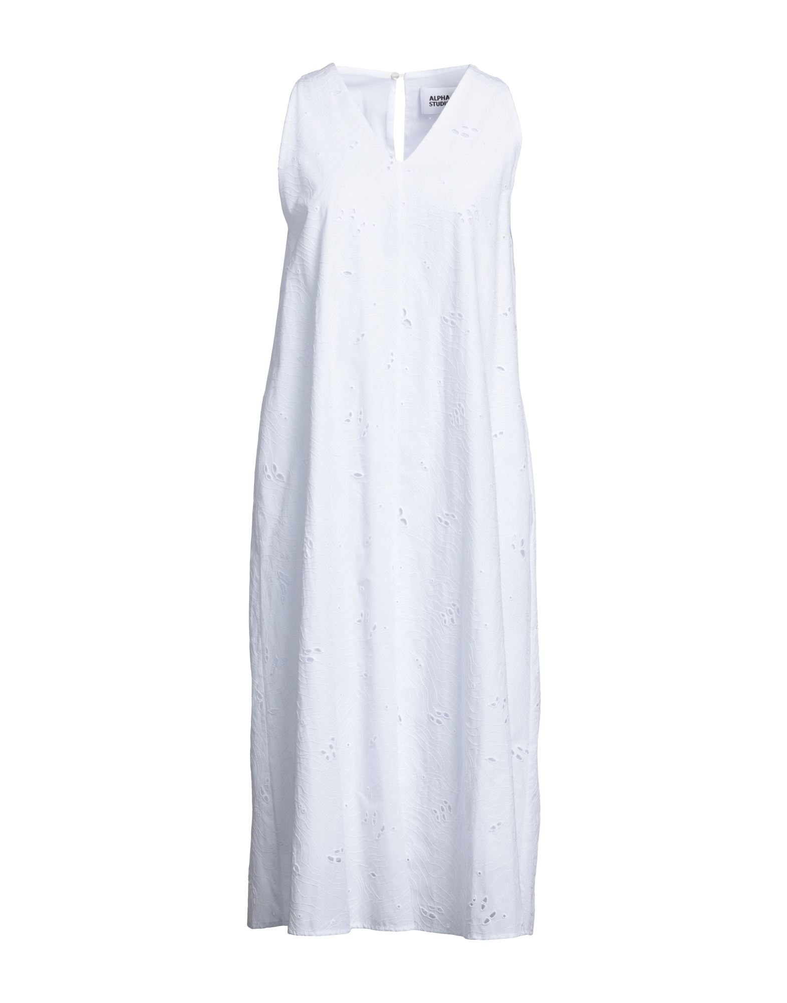 Alpha Studio Midi Dresses In White