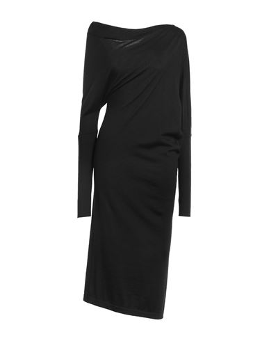 Tom Ford One-shoulder Cashmere And Silk-blend Midi Dress In Black