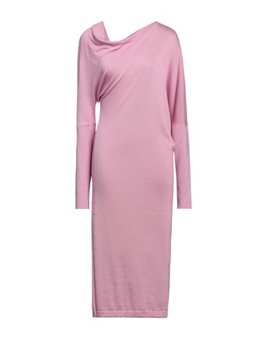 Tom Ford Woman Midi Dress Pink Size S Cashmere, Silk