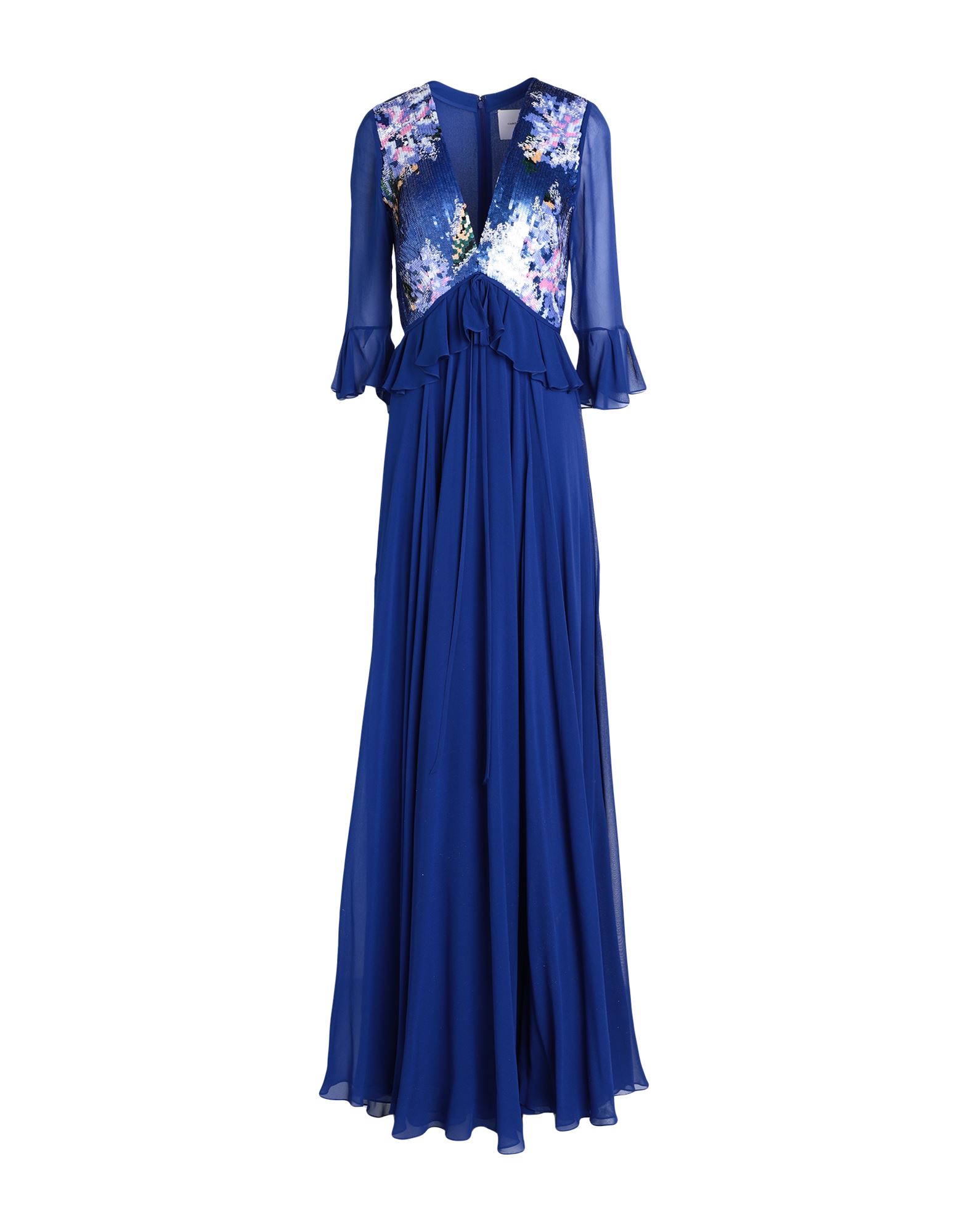 Carolina Herrera Long Dresses In Blue