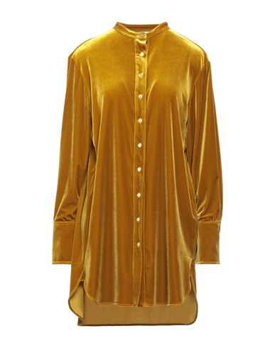 Le Noir Woman Shirt Ocher Size 8 Polyester, Elastane In Yellow