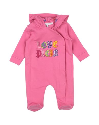 Philipp Plein Newborn Girl Baby Jumpsuits & Overalls Magenta Size 0 Cotton, Elastane