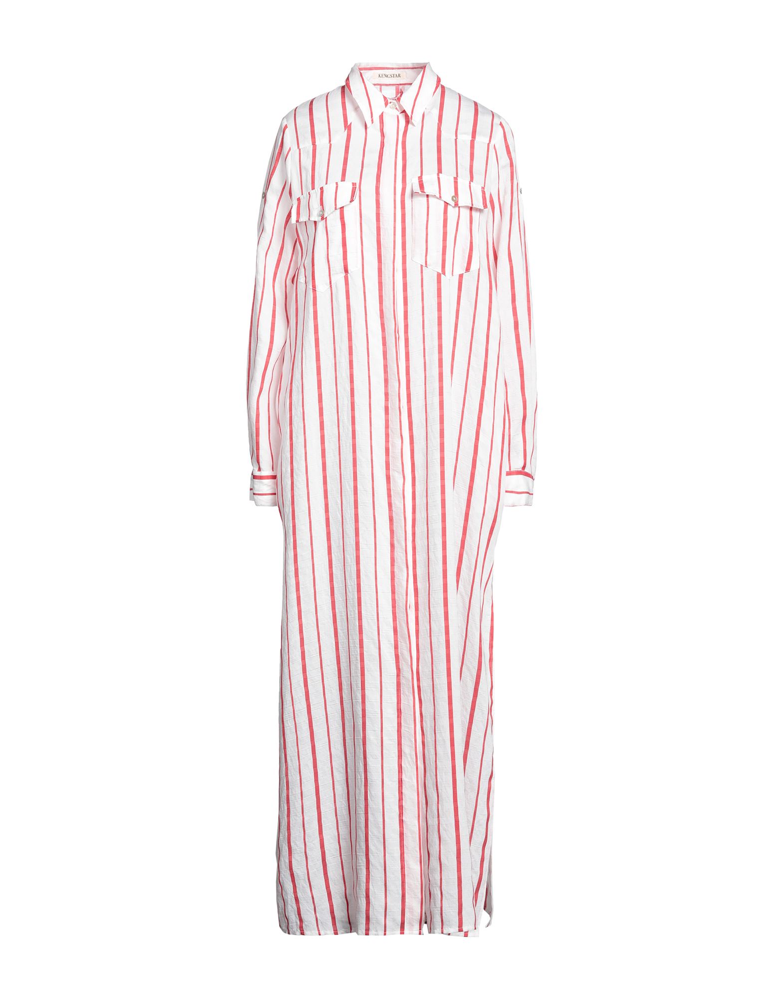 Shop Kengstar Woman Maxi Dress Red Size S Viscose, Nylon, Polyester