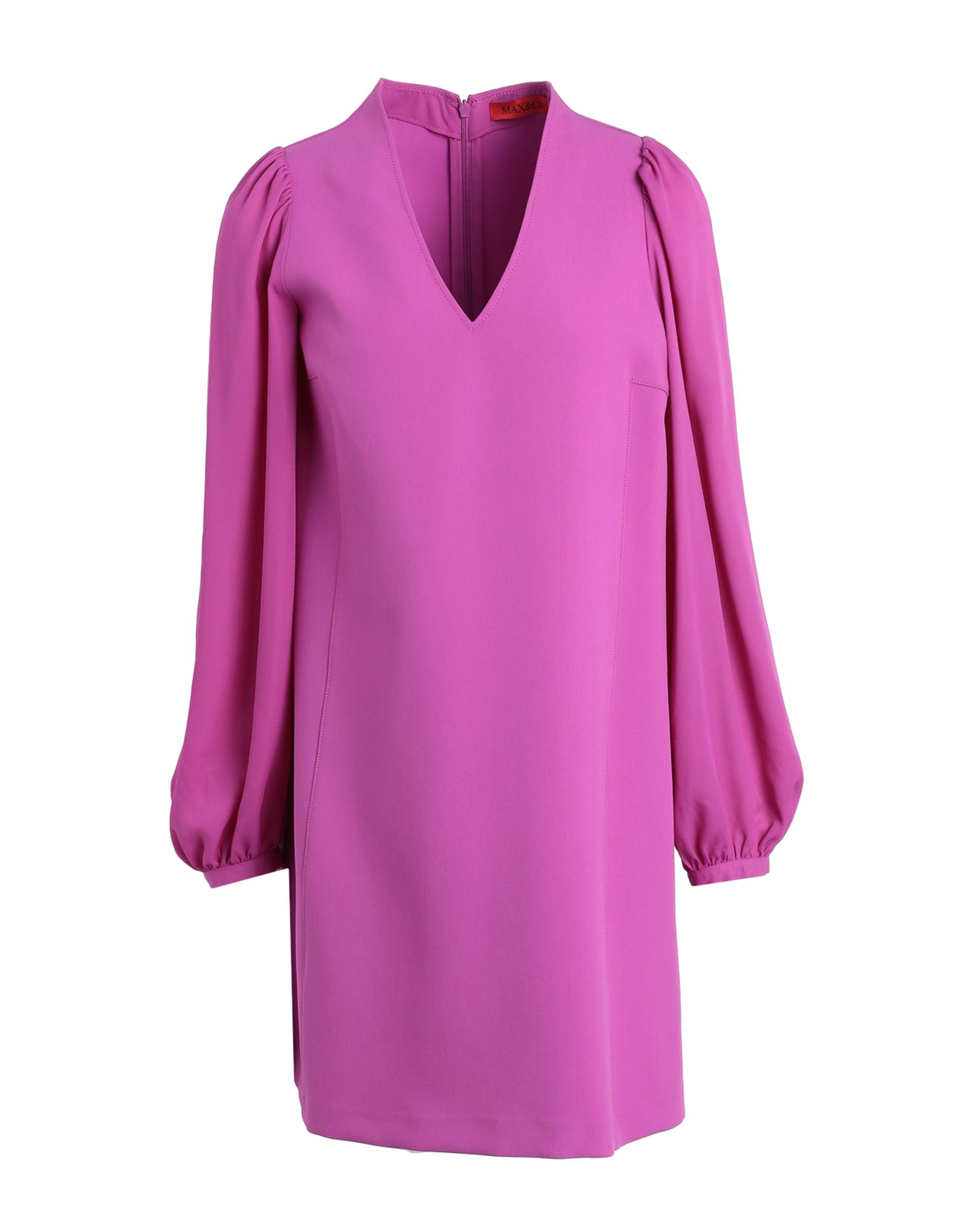 Max & Co . Woman Mini Dress Mauve Size 8 Polyester, Viscose, Elastane In Purple
