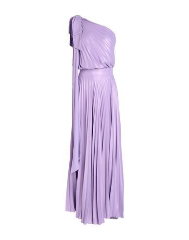 Shop Hanita Woman Maxi Dress Lilac Size L Polyester In Purple