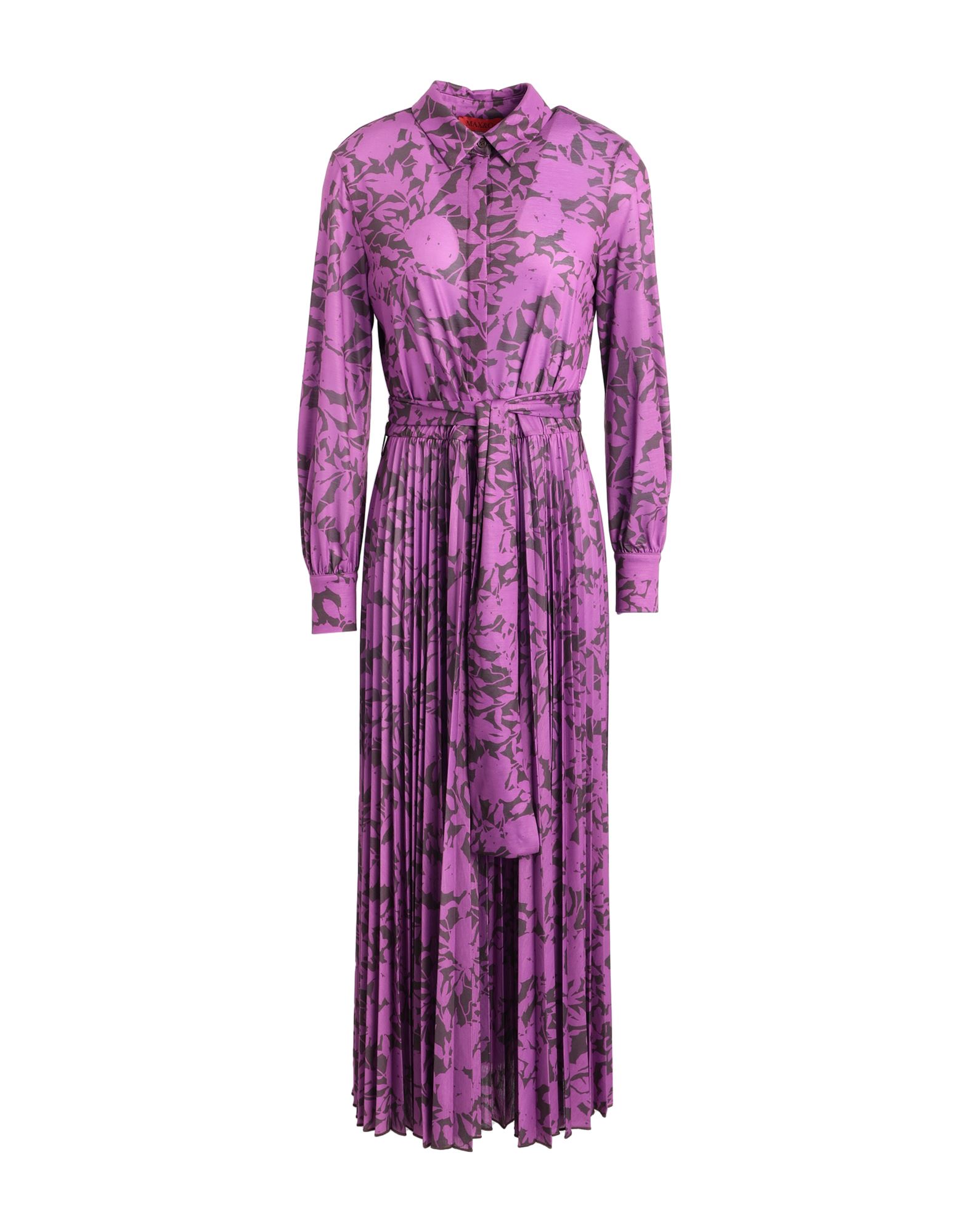 Max & Co . Woman Long Dress Mauve Size M Polyester In Purple
